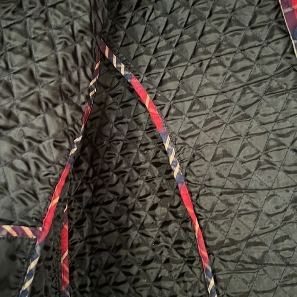 BAXTER & WELLS Petite Crimson/Navy/Yellow Plaid Quilted Vest, Sz Petite Med, EUC - Picture 7 of 8